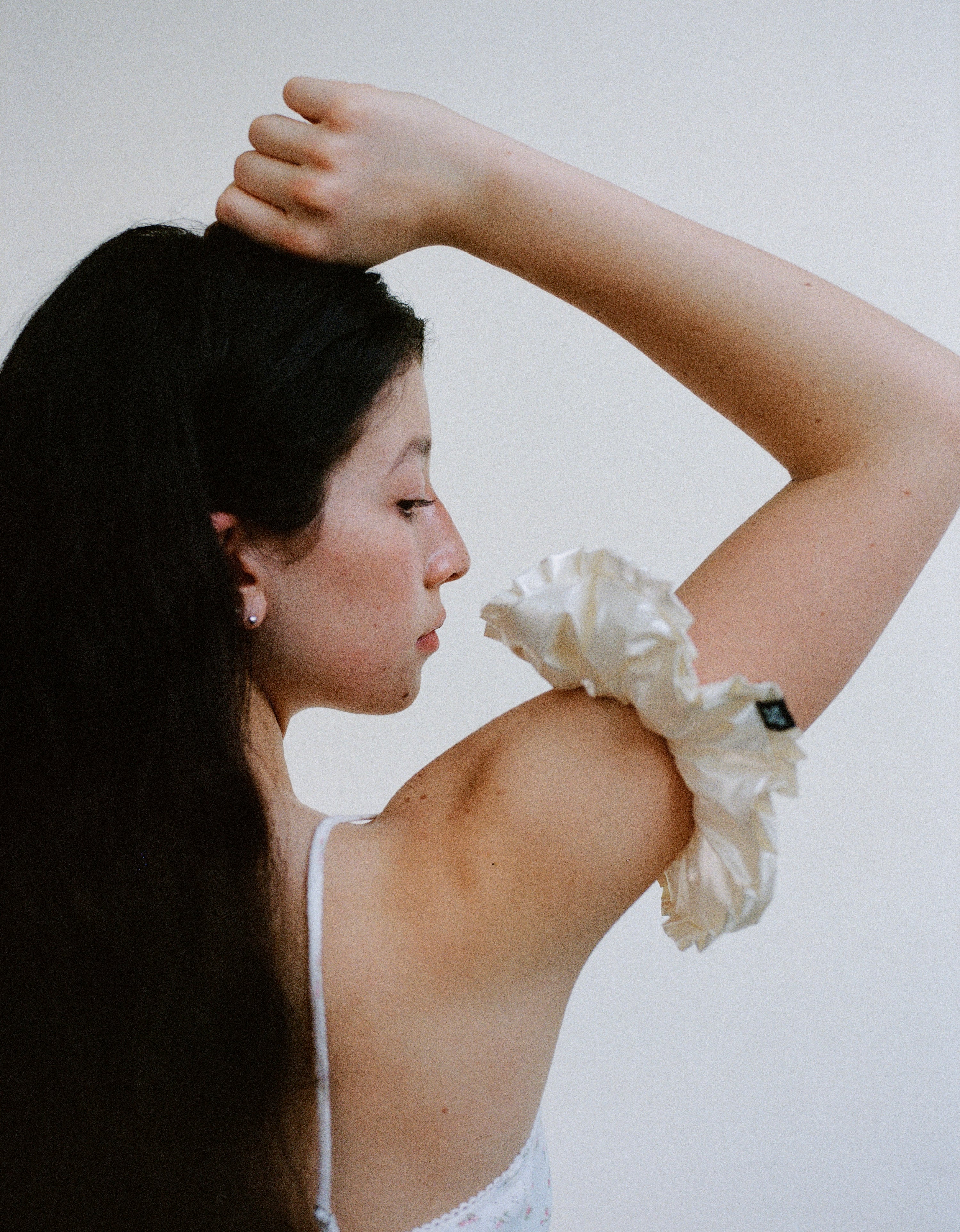 Stage-Ready Set ✦ Ballet Grip Socks + Ruff-Ruff Scrunchie
