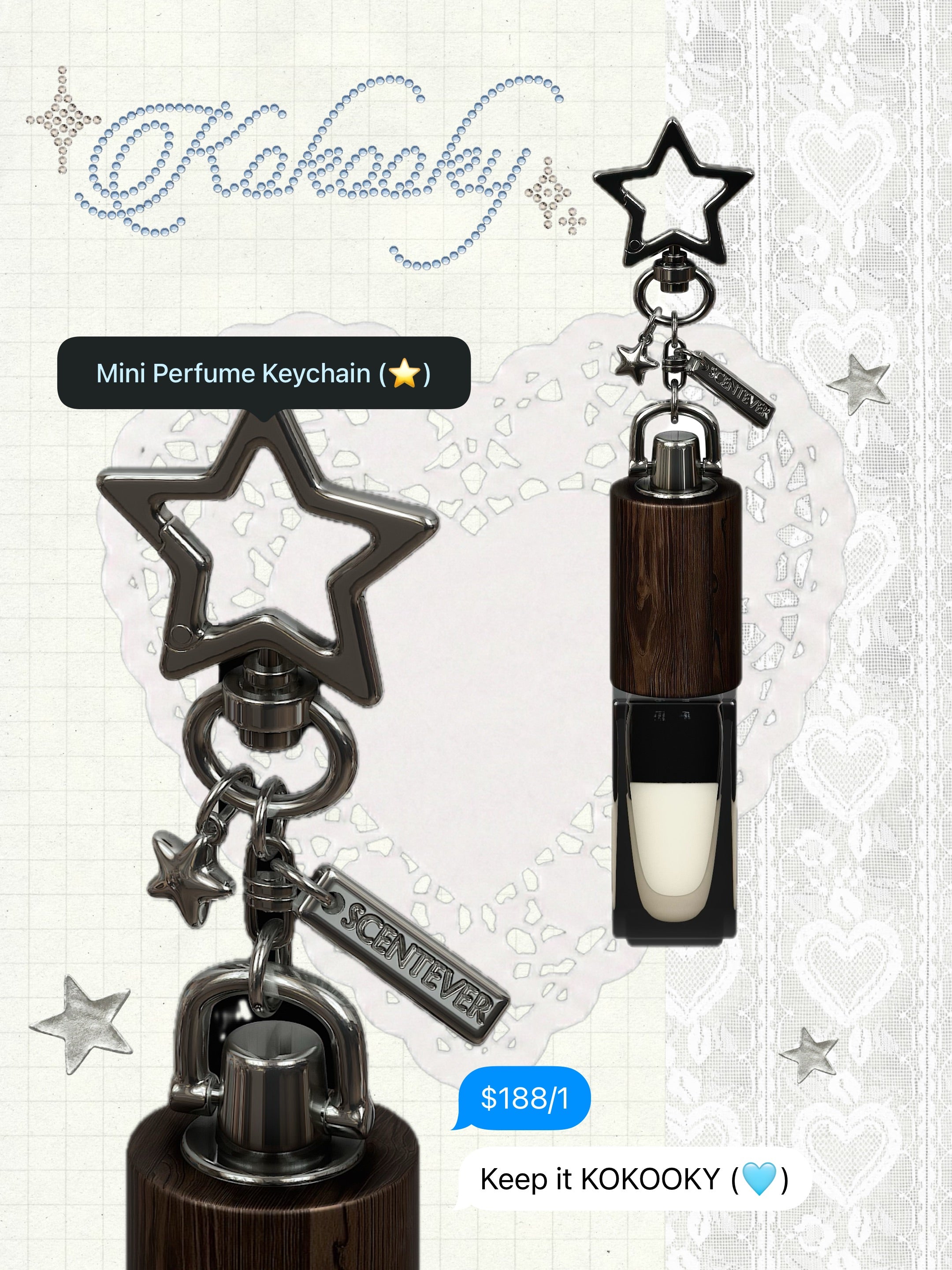 Kokooky x Scentever ✦ Mini perfume keychain bundle